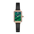 2021 new hot sales retro ins style ladies light luxury customs women small green wristwatches